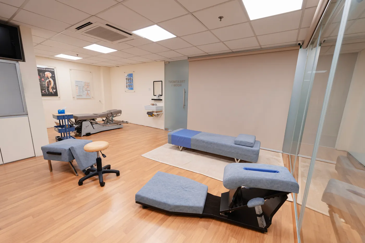 Treatment room at Persistence Chiropractic Care in Cheras, Kuala Lumpur
