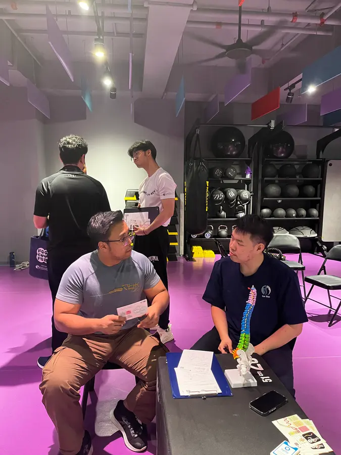 Persistence Chiropractic team at the Anytime Fitness first anniversary in Kuala Lumpur