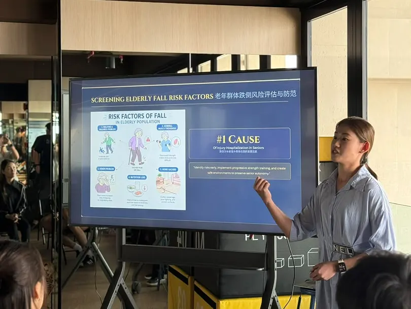 Persistence Chiropractic from Cheras, Kuala Lumpur presenting on fall-risk screening for seniors at Exform Fitness