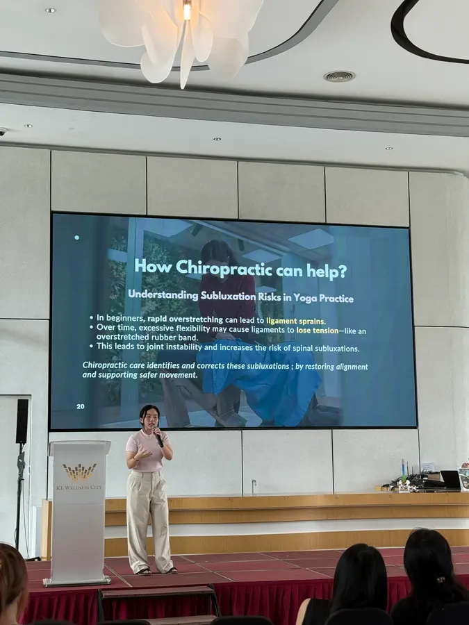 Persistence Chiropractic health talk for yoga enthusiasts with KL Wellness City in Kuala Lumpur