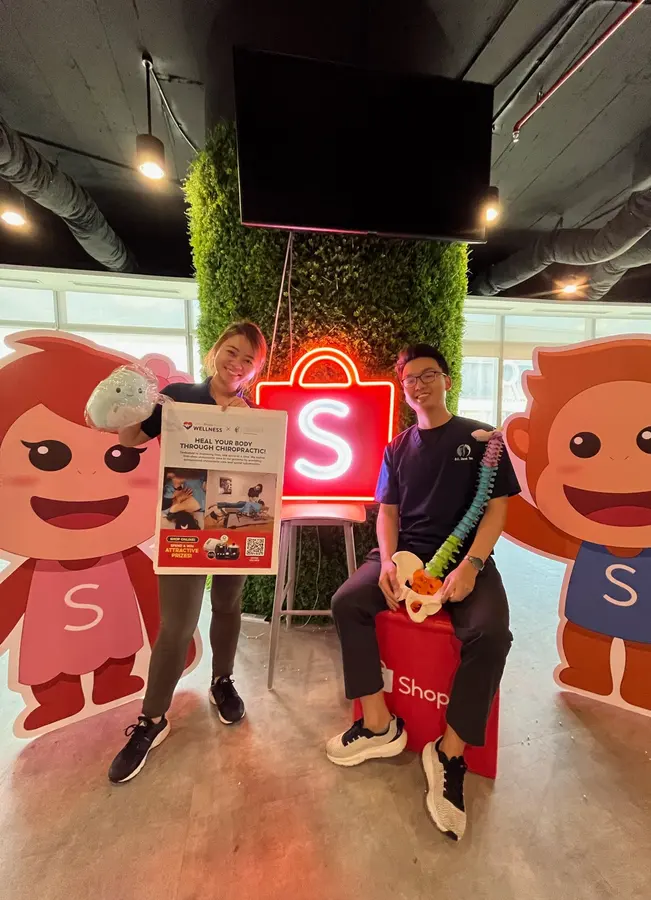 Persistence Chiropractic at the Shopee Malaysia Wellness Week activation in Kuala Lumpur