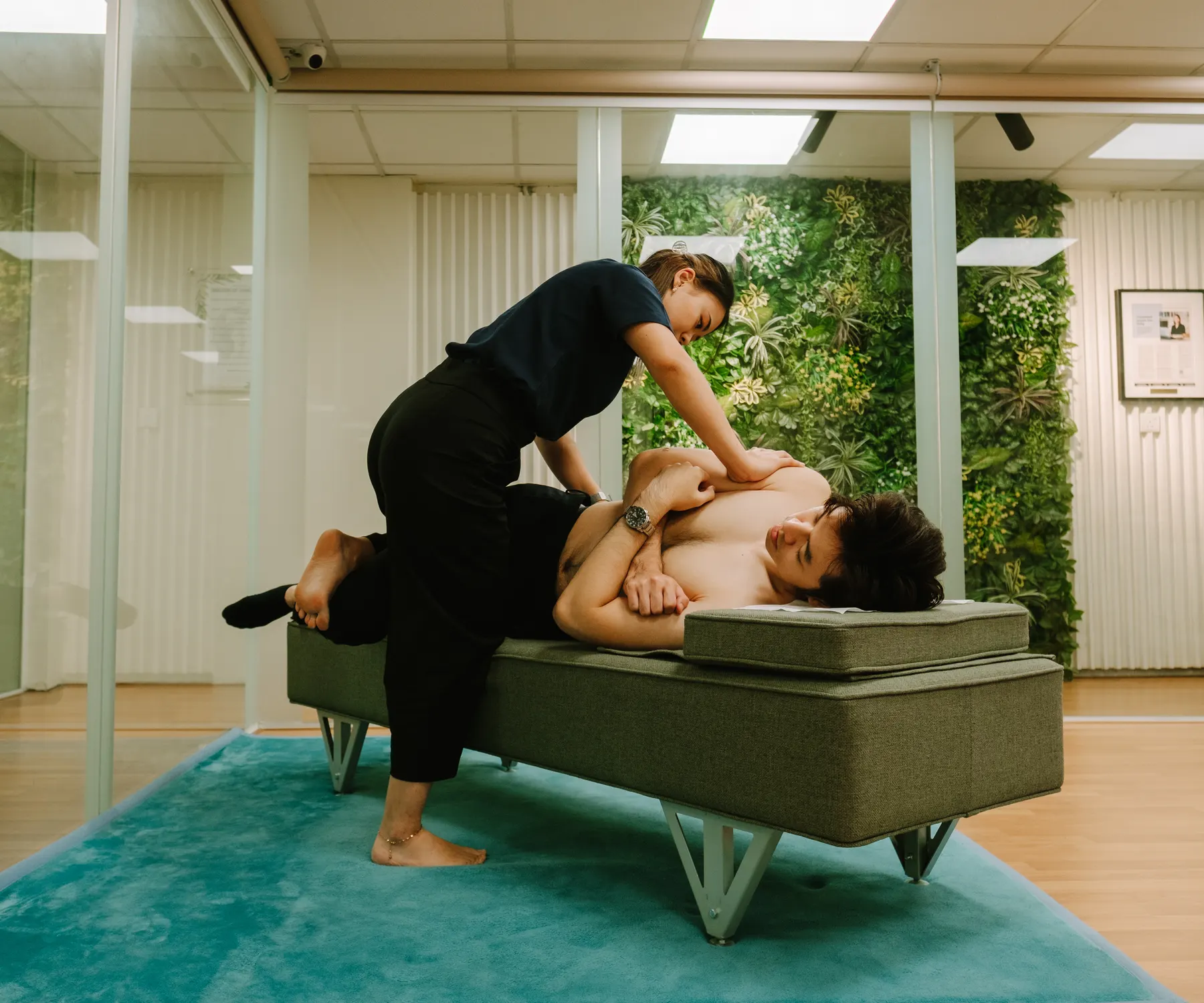 Gonstead chiropractic adjustment at Persistence Chiropractic Care, Cheras Kuala Lumpur
